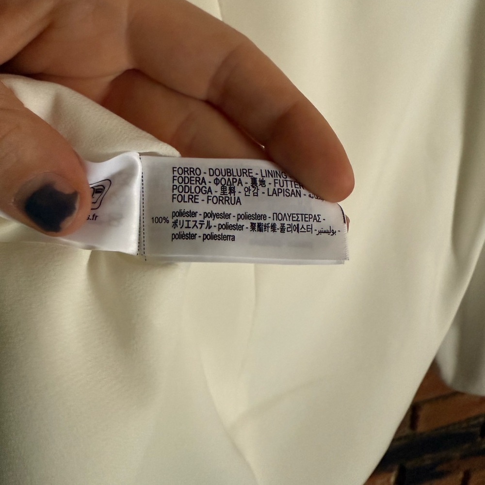 Zara Cream Button-Up Top - Picture 6 of 6